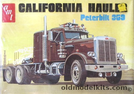 AMT 1/25 Peterbilt 359 California Hauler Tractor Semi Truck, T500 plastic model kit